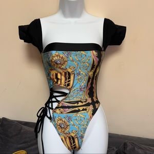 Versace inspired one piece